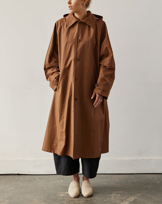 Cordera Hooded Trench, Brown