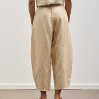 Cordera Melange Linen Curved Pant, Bicolor