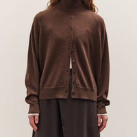 Cordera Merino Wool Buttoned Sweater Espresso, Espresso