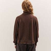 Cordera Merino Wool Buttoned Sweater Espresso, Espresso