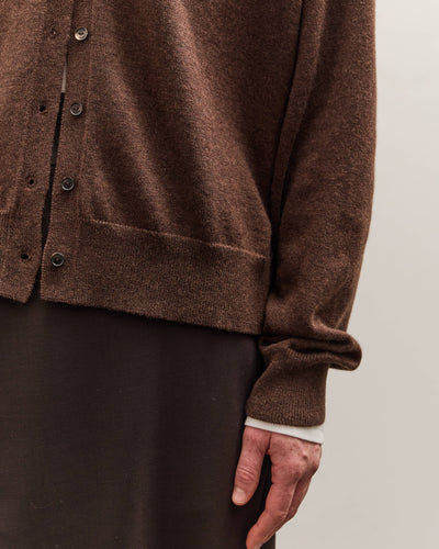 Cordera Merino Wool Buttoned Sweater Espresso, Espresso