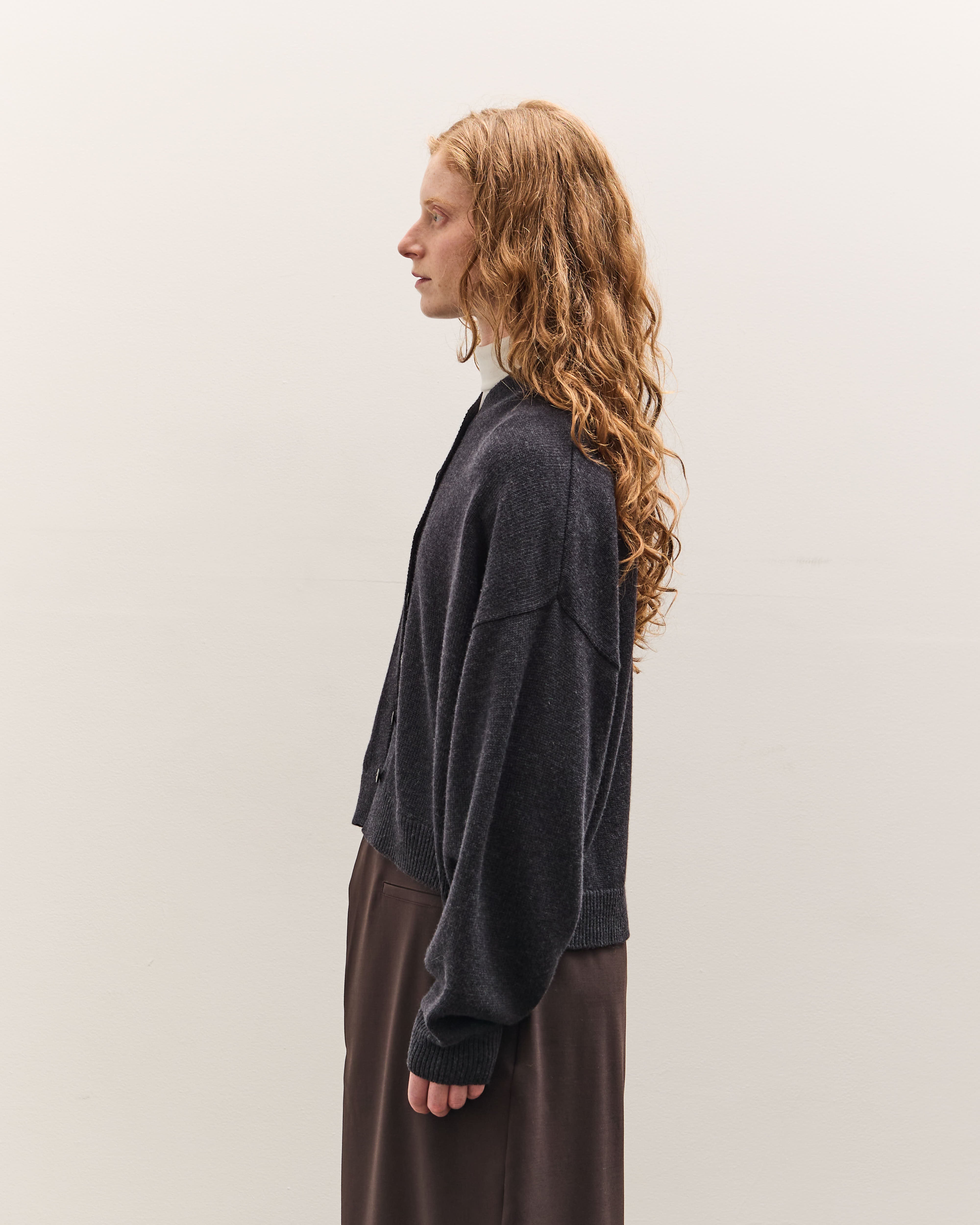 “ まみ さま専用 ” CORDERA リネン混 ニット シャツ カーディガン Cordera Merino Wool Cardigan, Anthracite – Glasswing