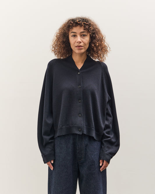 Cordera Merino Wool Cardigan, Navy