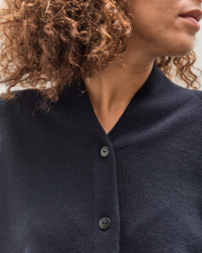 Cordera Merino Wool Cardigan, Navy