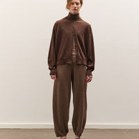 Cordera Merino Wool Curved Pants, Taupe