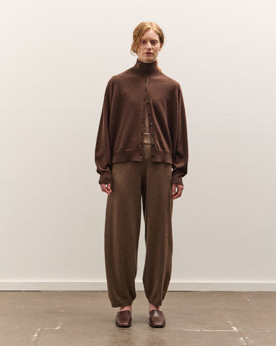 Cordera Merino Wool Curved Pants, Taupe