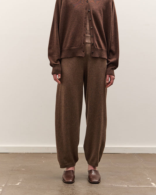Cordera Merino Wool Curved Pants, Taupe