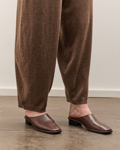 Cordera Merino Wool Curved Pants, Taupe