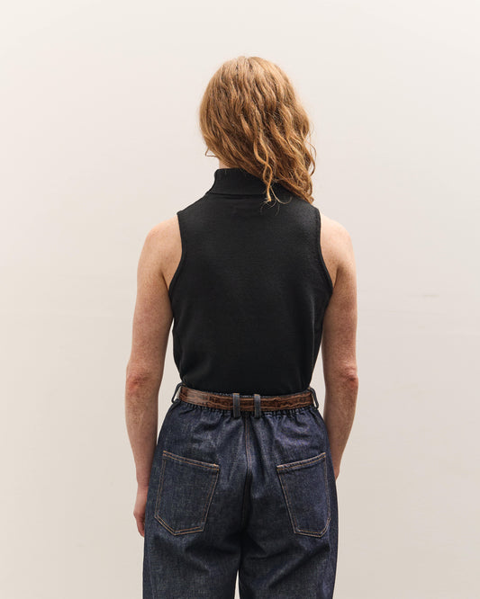 Cordera Merino Wool Turtleneck, Black