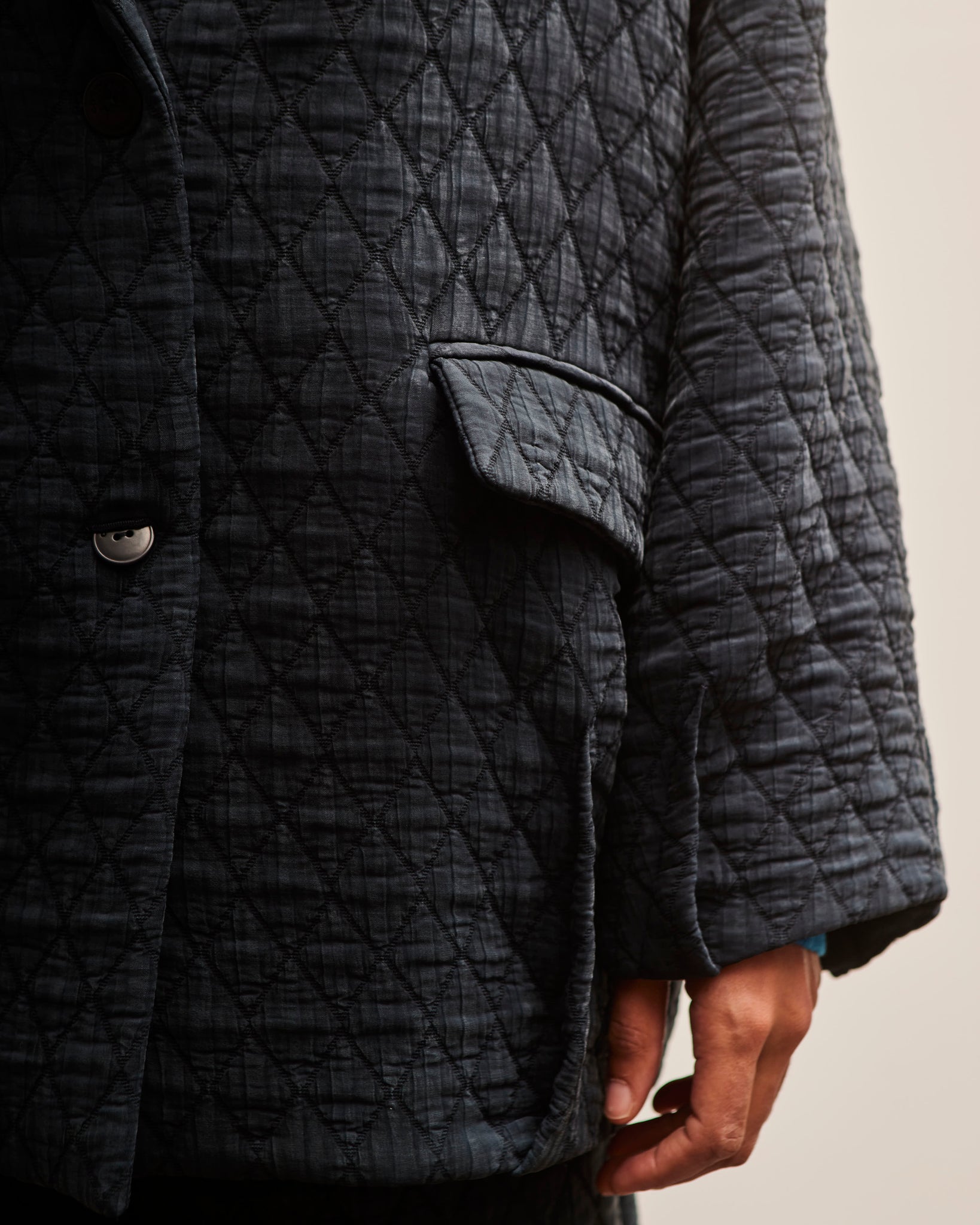 Cordera Quilted Jacket, Navy