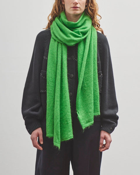 Cordera Alpaca & Suri Scarf, Bright Green – Glasswing