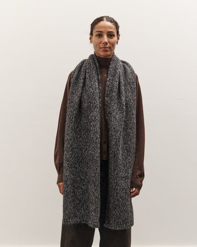 Cordera Scarf, Black Melange