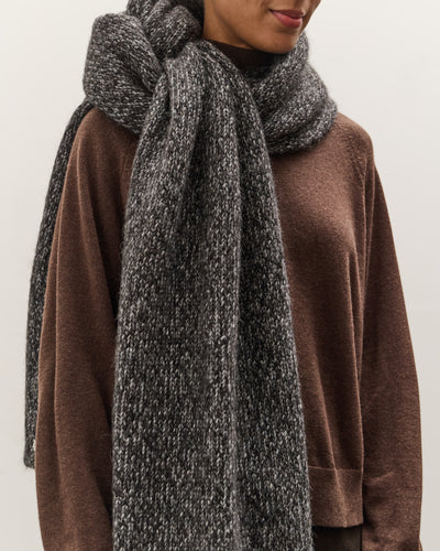Cordera Scarf, Black Melange