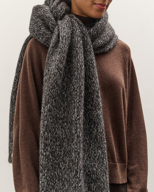 Cordera Scarf, Black Melange