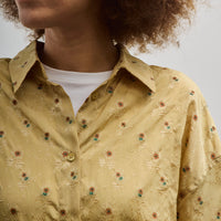 Cordera Silk Floral Shirt, Jojoba