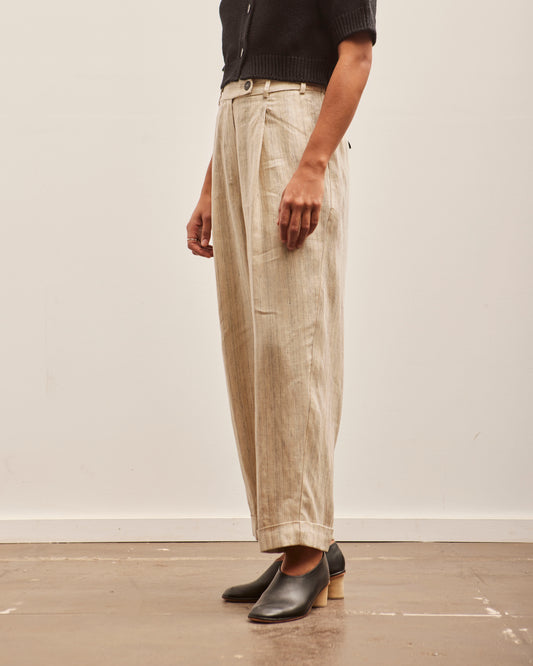 Cordera Slub Linen Masculine Pants, Natural