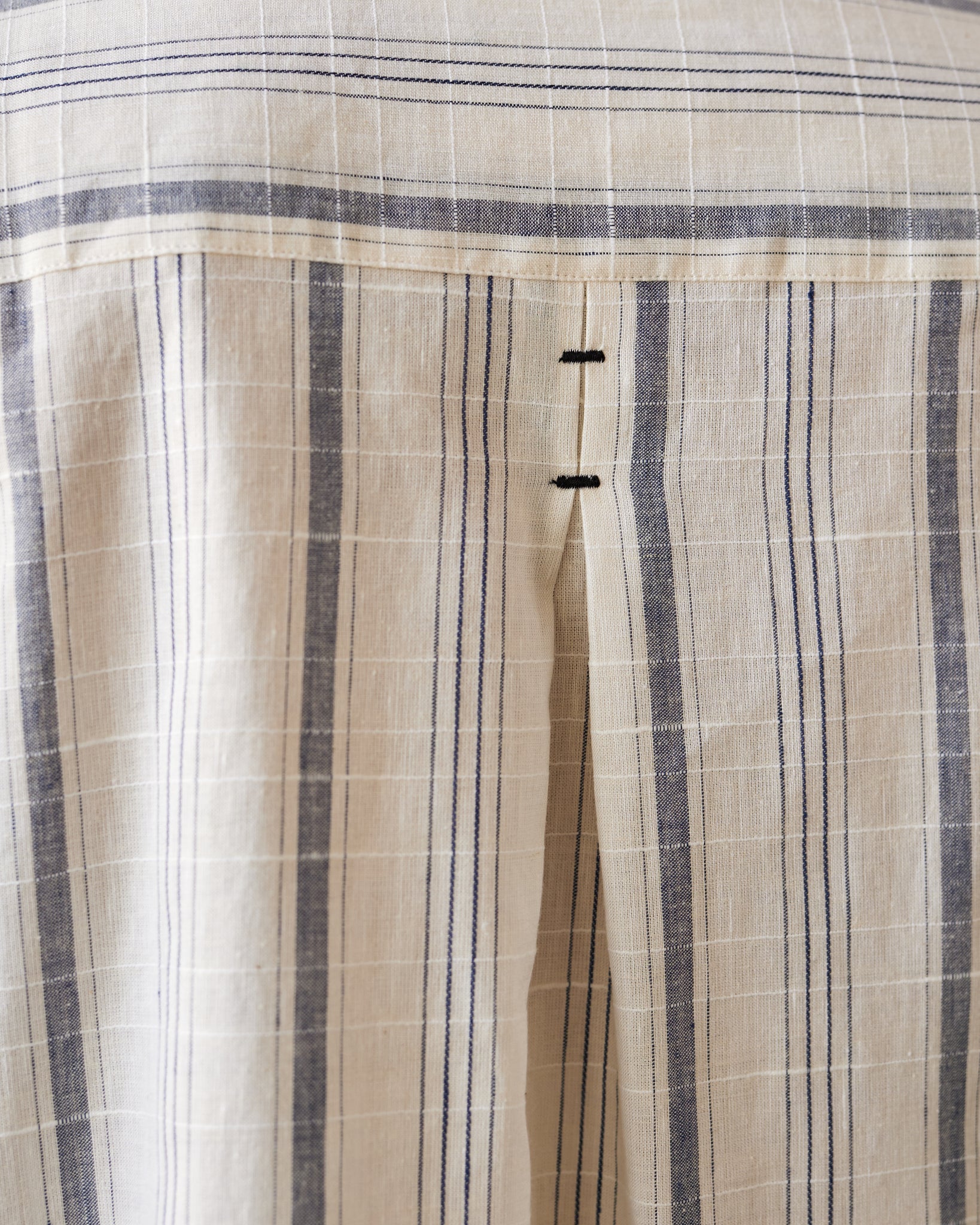 Cordera Striped Checkered Shirt, Indigo