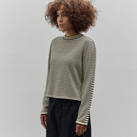 Cordera Striped LS Tee, Black/Natural