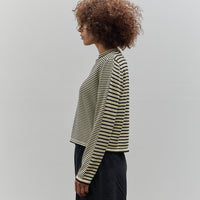 Cordera Striped LS Tee, Black/Natural