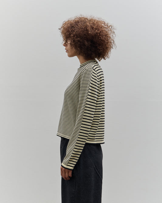 Cordera Striped LS Tee, Black/Natural