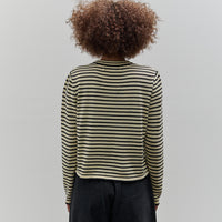 Cordera Striped LS Tee, Black/Natural