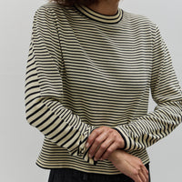 Cordera Striped LS Tee, Black/Natural