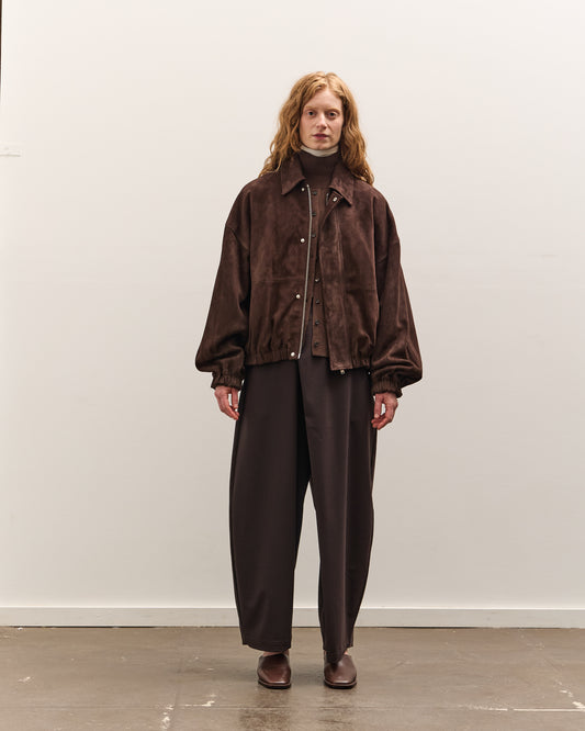 Cordera Suede Bomber Jacket Brown, Brown