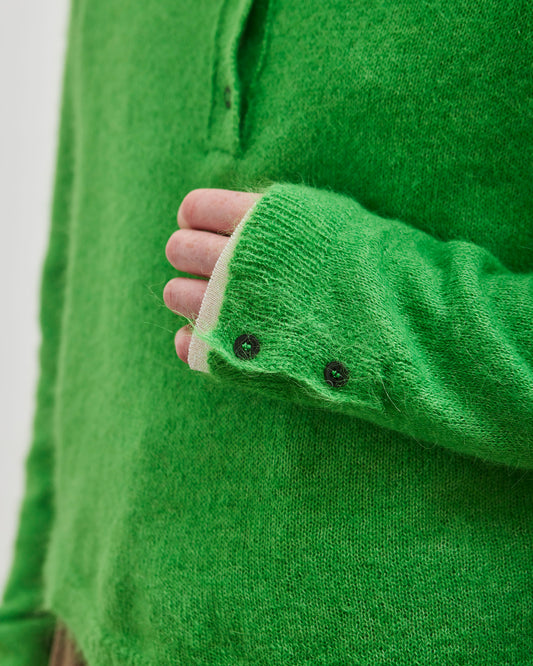 Cordera Suri Polo Sweater, Bright Green