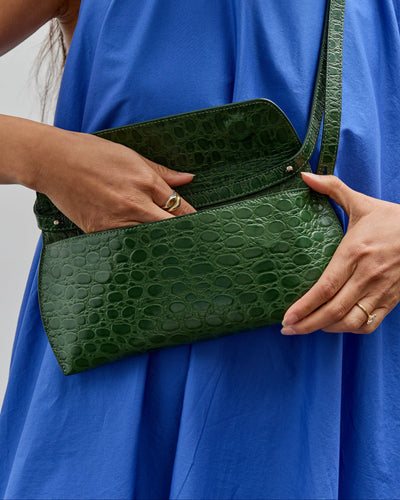 Cordera Swan Bag, Crocodile