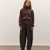 Cordera Tailoring Crossover Pants , Dark Brown