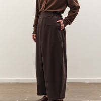 Cordera Tailoring Crossover Pants , Dark Brown