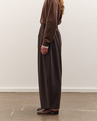 Cordera Tailoring Crossover Pants , Dark Brown