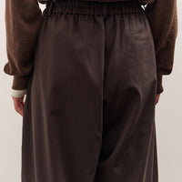 Cordera Tailoring Crossover Pants , Dark Brown