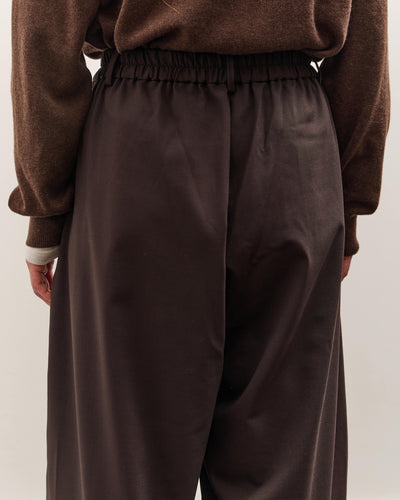 Cordera Tailoring Crossover Pants , Dark Brown
