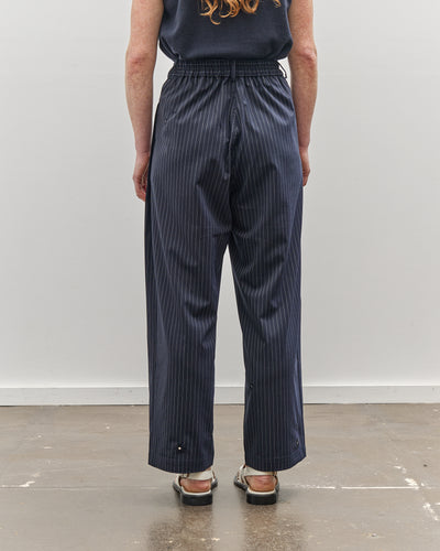 Cordera Tailoring Flower Pinstripe Pants, Navy