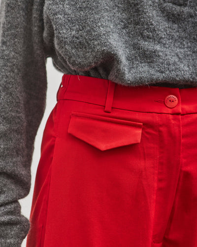 Cordera Tailoring Pocket Pants, Red