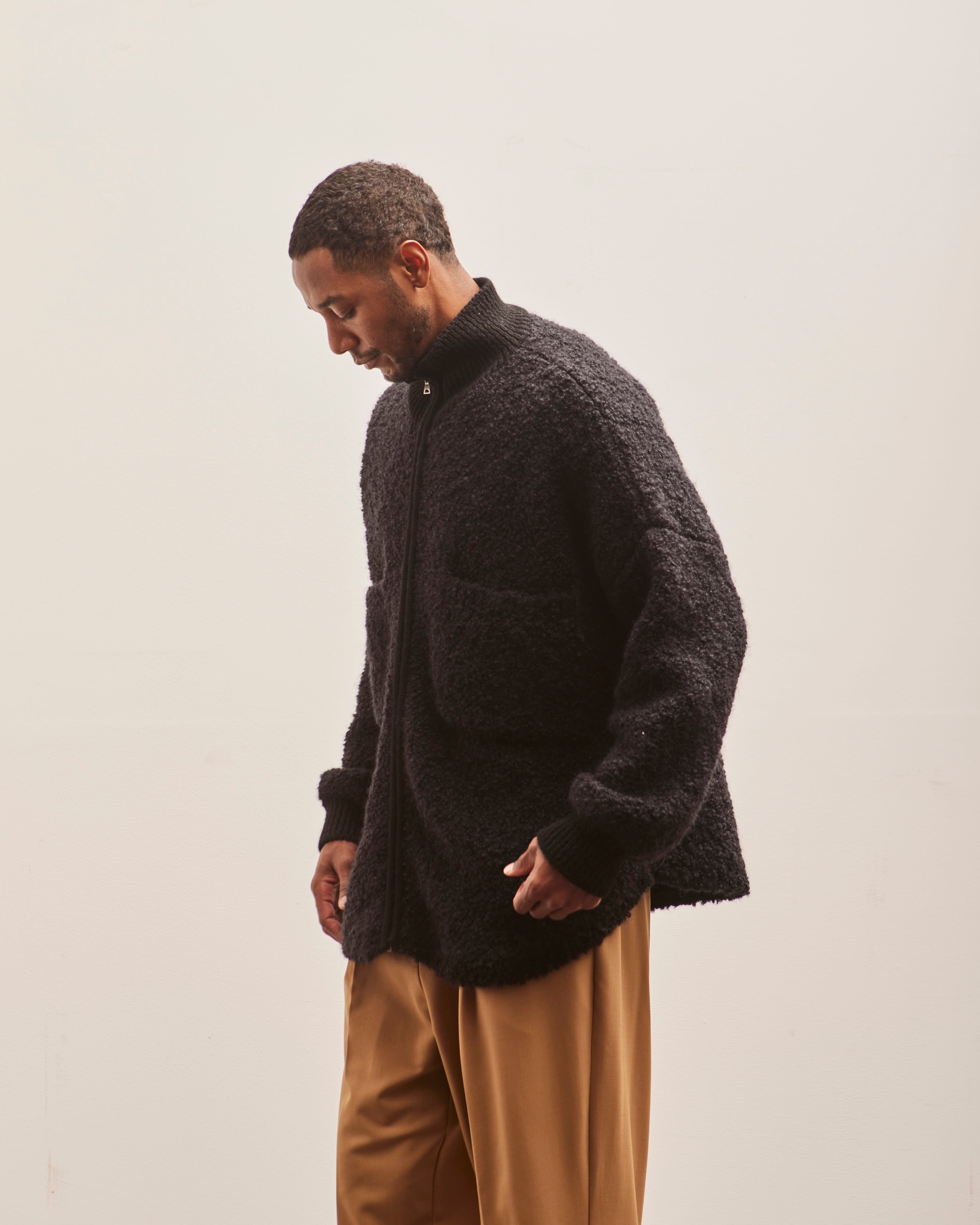 Cordera Unisex Wool & Mohair Jacket, Black – Glasswing