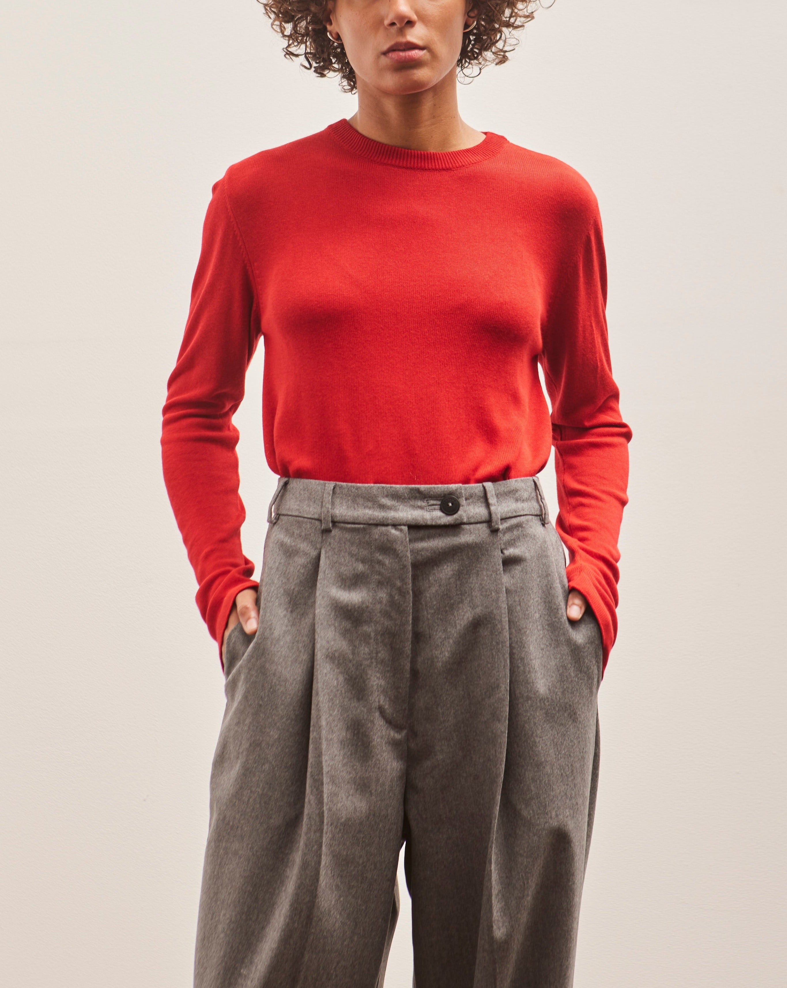 トップス CORDERA CORDERA Viscose T-Shirt Red – M. STUDIO