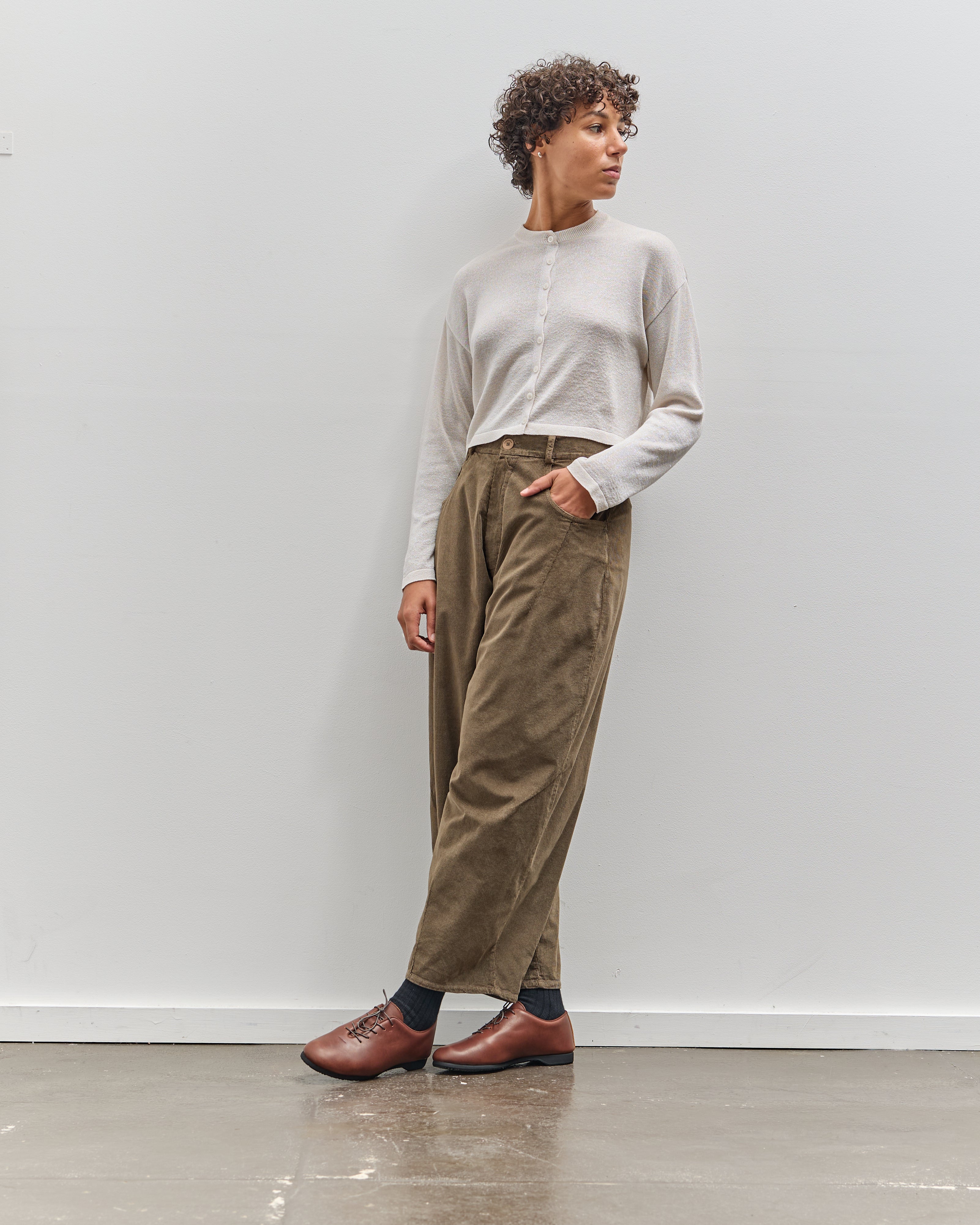 Cordera Viscose Shimmery Cardigan, Off-White – Glasswing