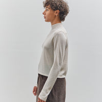 Cordera Viscose Shimmery Turtleneck Sweater, Off-White