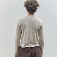 Cordera Viscose Shimmery Turtleneck Sweater, Off-White