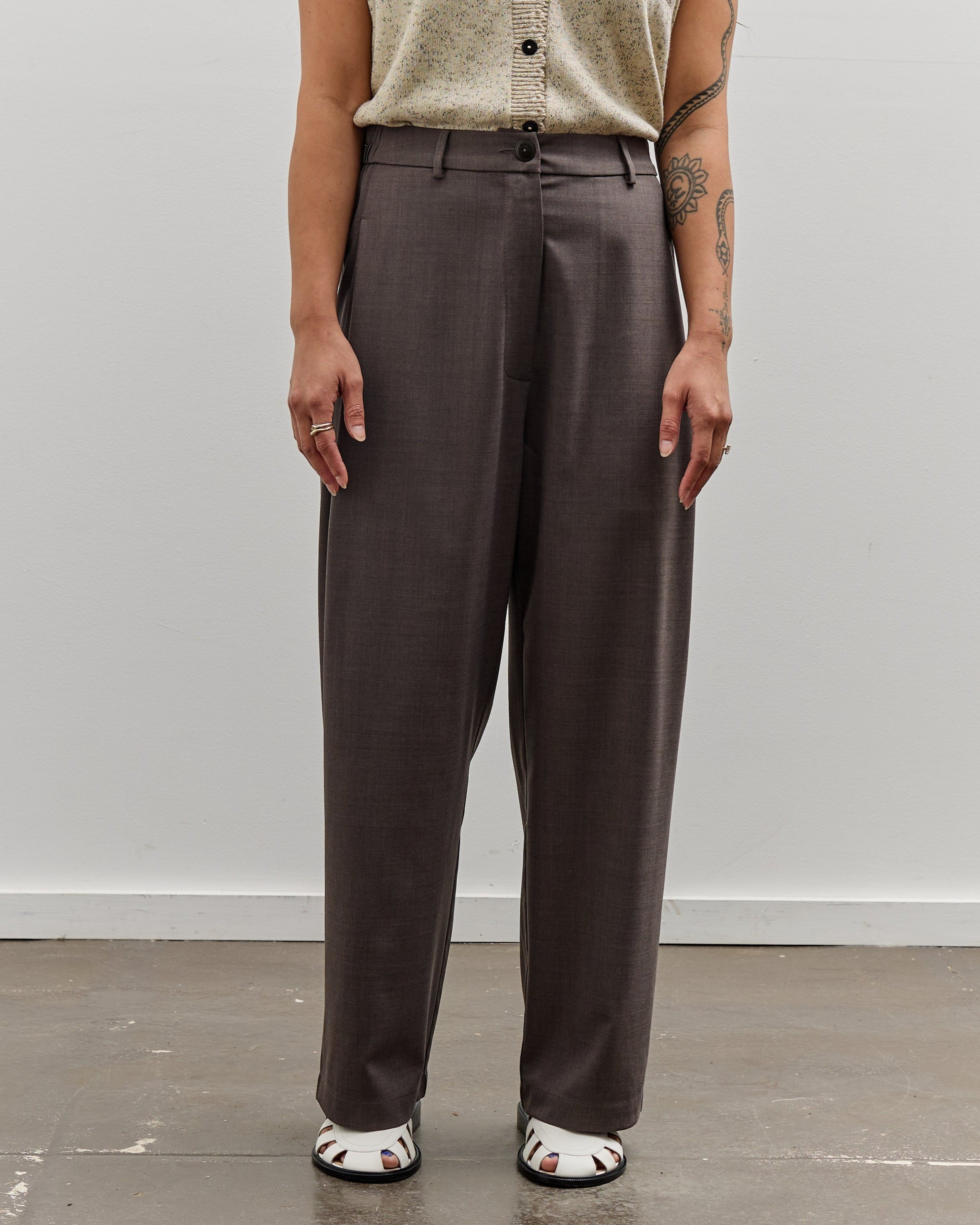 Cordera Wide Leg Pants, Deep Taupe – Glasswing