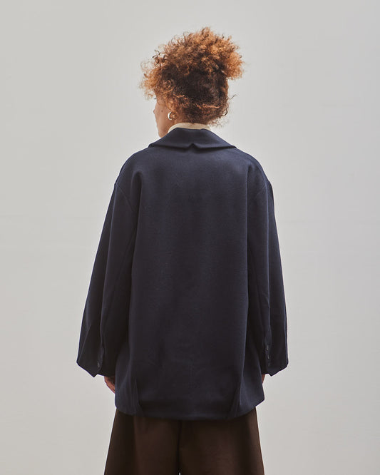 Cordera Wool Coat, Navy