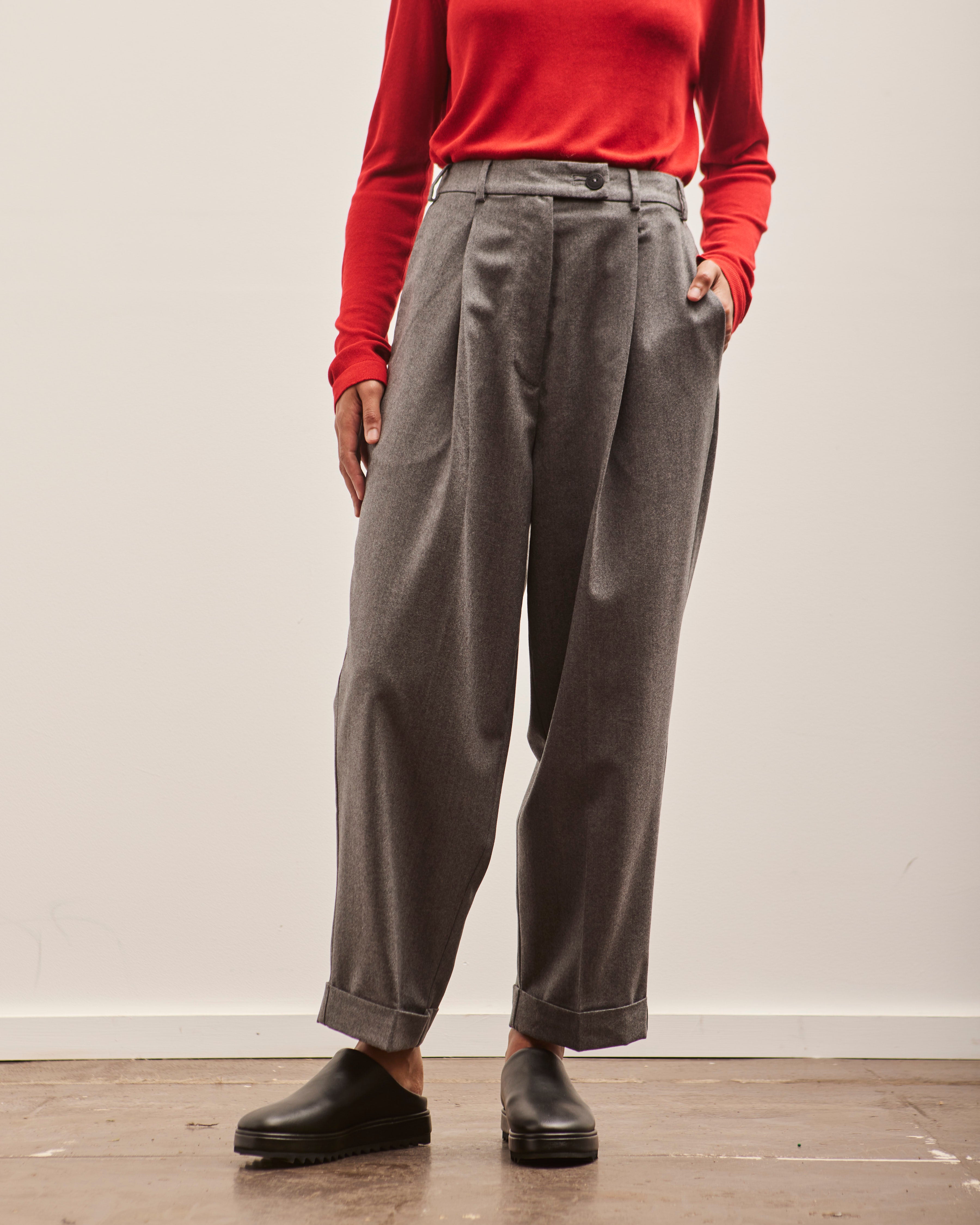 CORDERA コルデラ TAILORINGMASCULINEPANTS グレー Cordera Wool