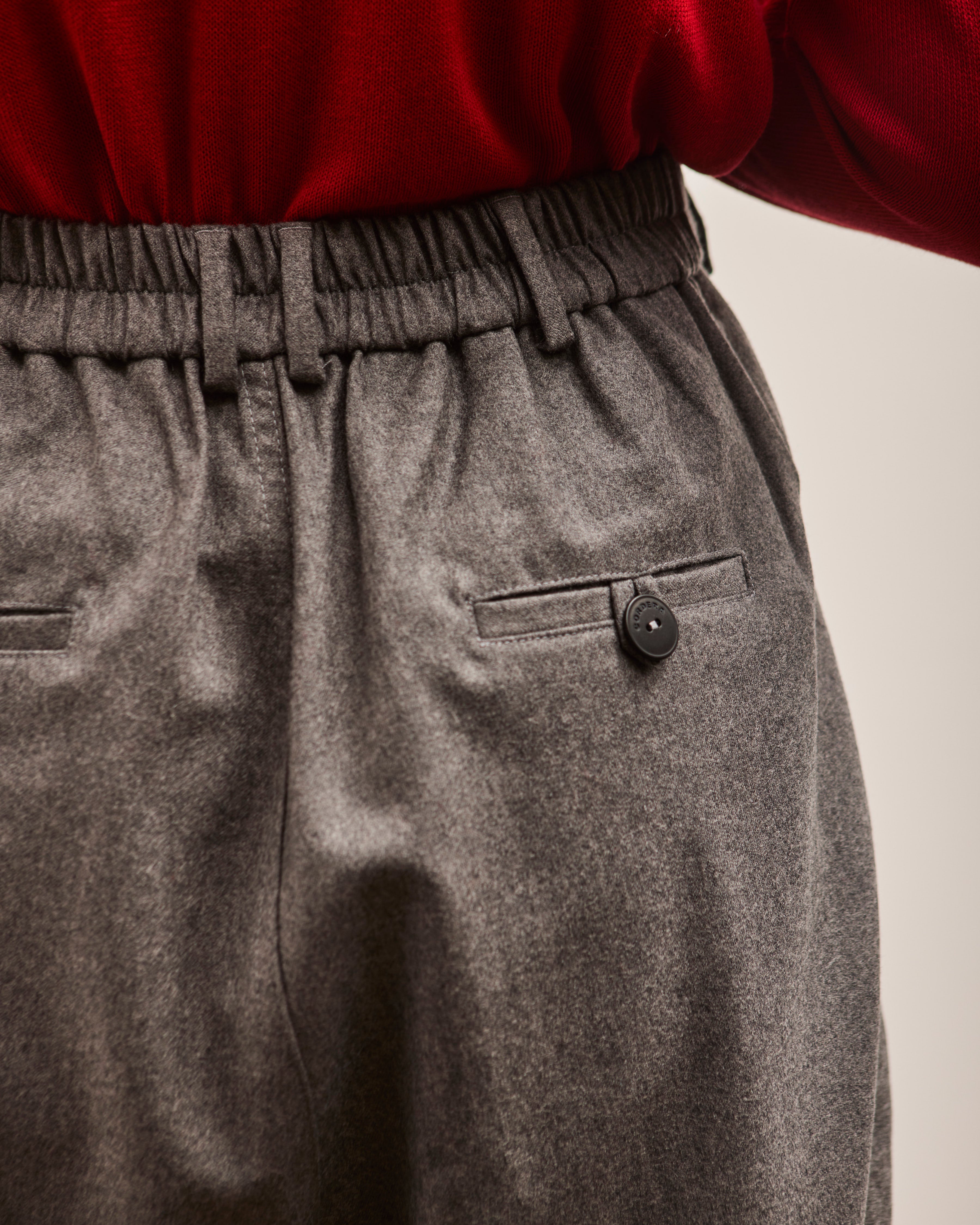 CORDERA コルデラ TAILORINGMASCULINEPANTS グレー Cordera Wool Masculine Pant, Grey – Glasswing
