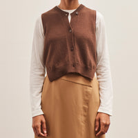 Cordera Wool & Cashmere Waistcoat, Brown