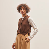 Cordera Wool & Cashmere Waistcoat, Brown