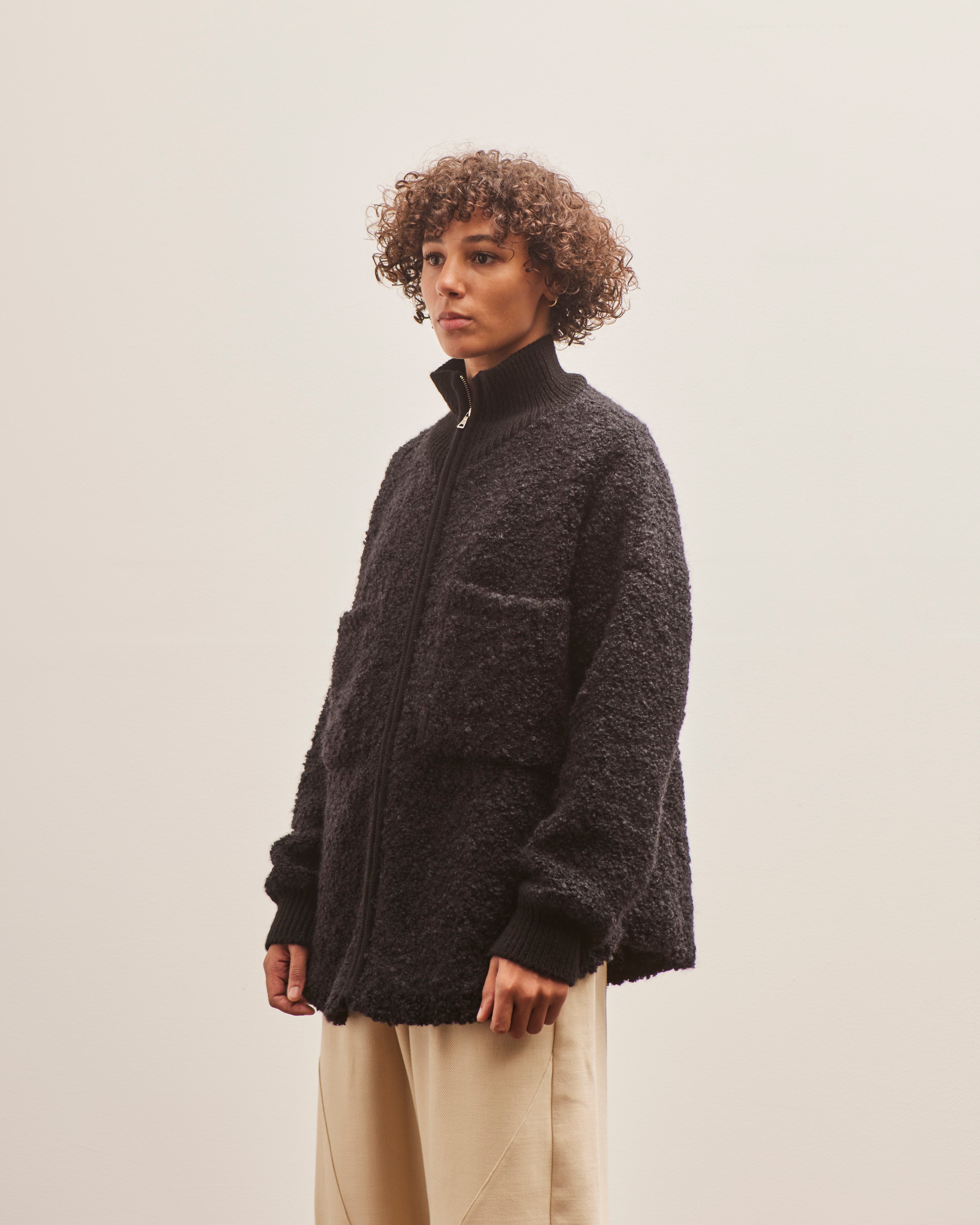 【Raucohouse】Marlon mohair wool jacket Rider Roundneck in Steel Mohair – SVRN