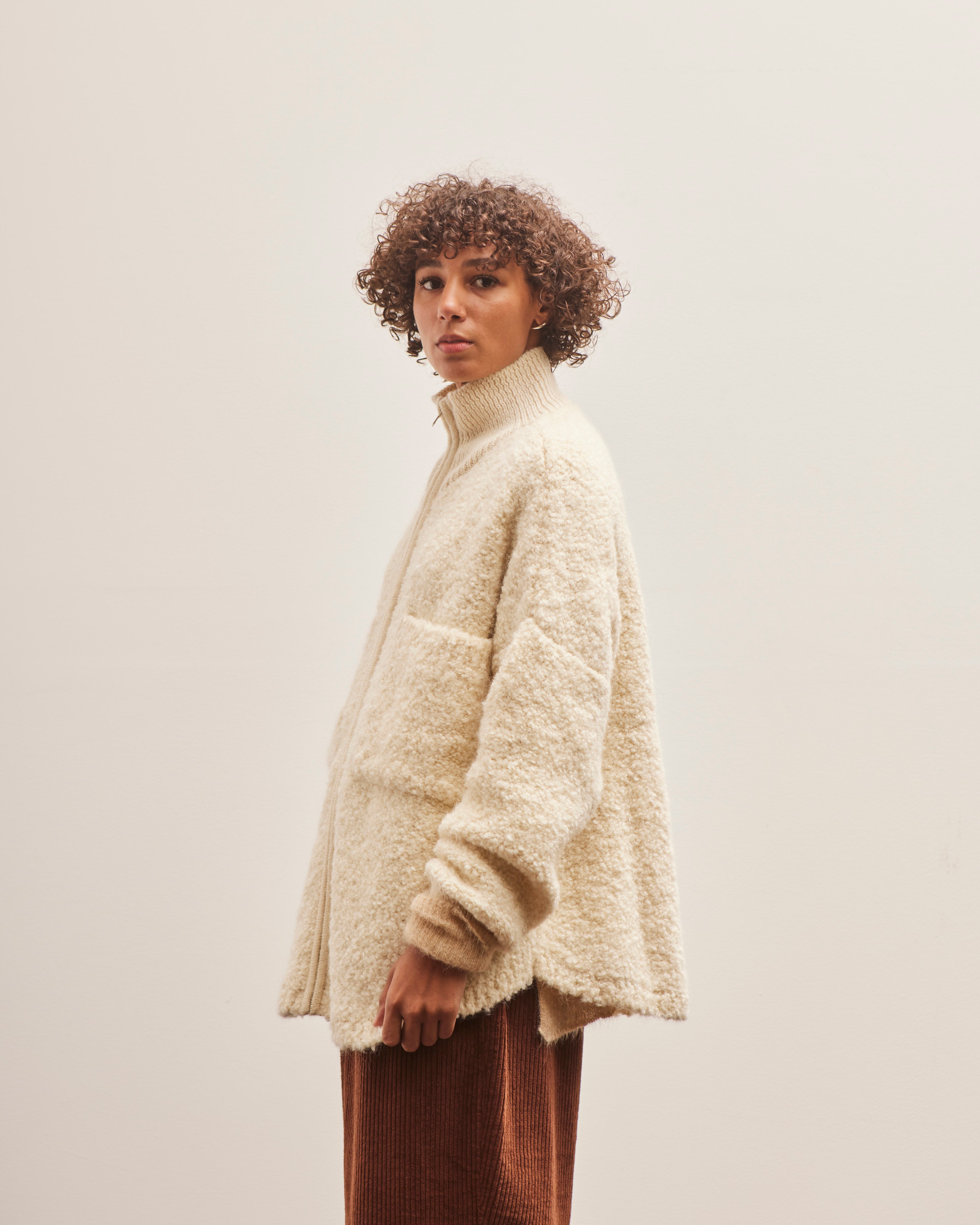 Cordera Wool & Mohair Jacket, Natural – Glasswing