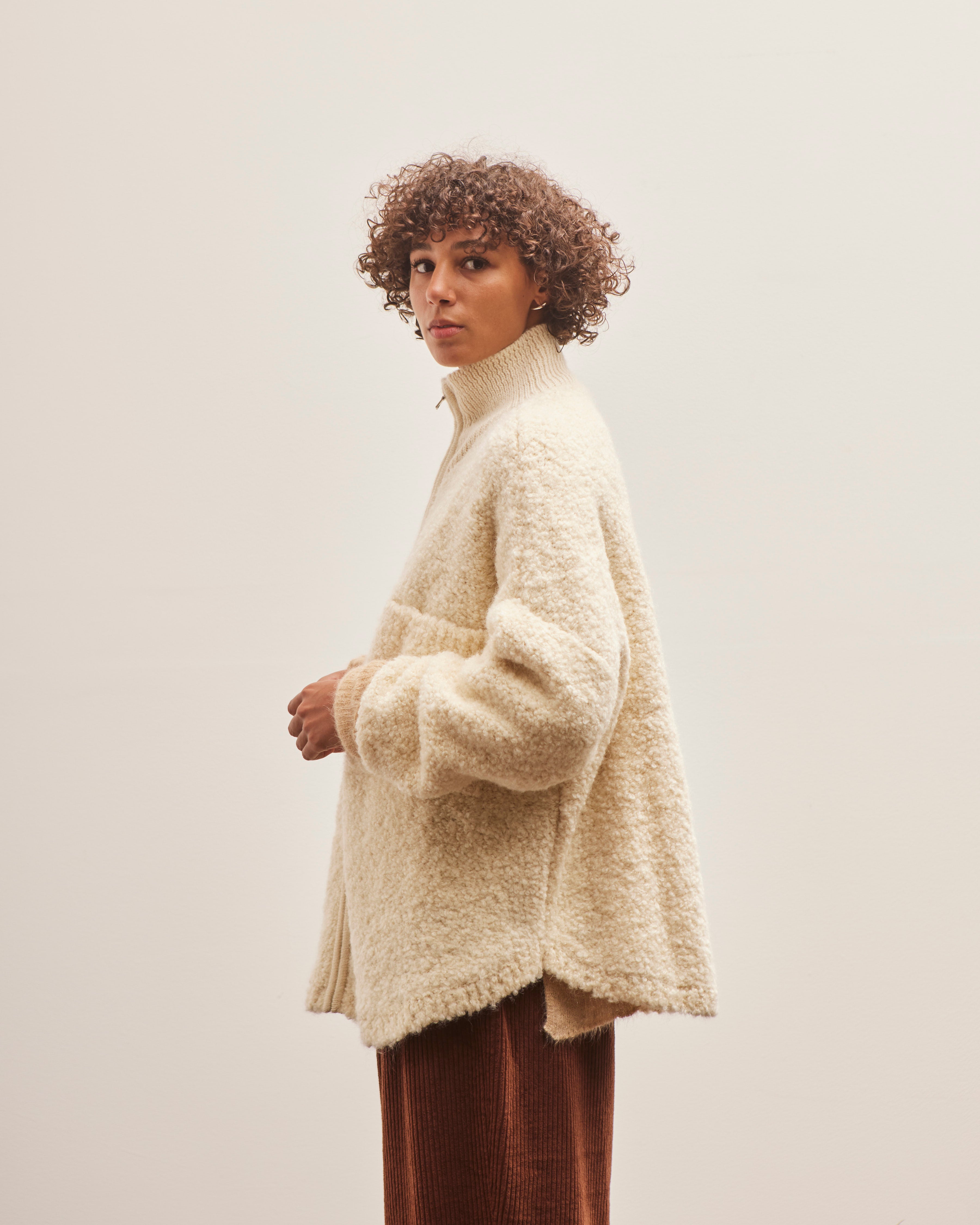 Cordera Wool & Mohair Jacket, Natural – Glasswing